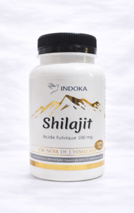 Shilajit 60 Gélules - Extrait standardisé 50% Acide Fulvique pour l'énergie et la libido
