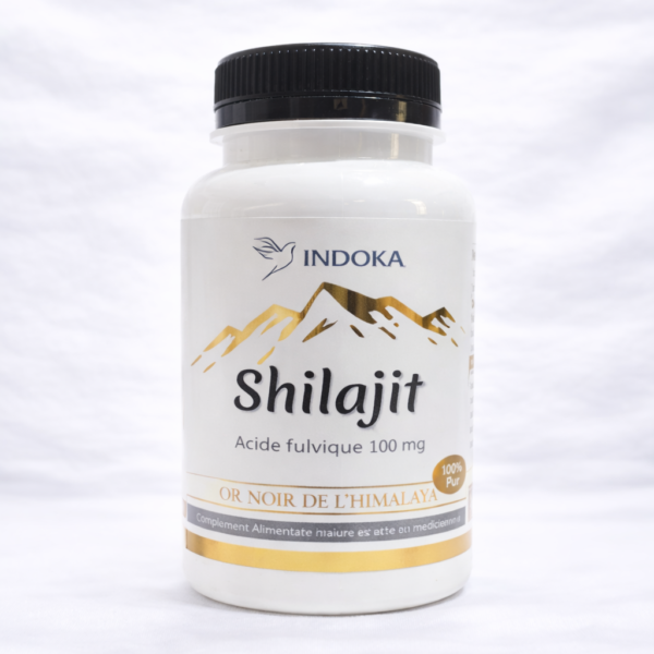 Shilajit 60 Gélules - Extrait standardisé 50% Acide Fulvique pour l'énergie et la libido